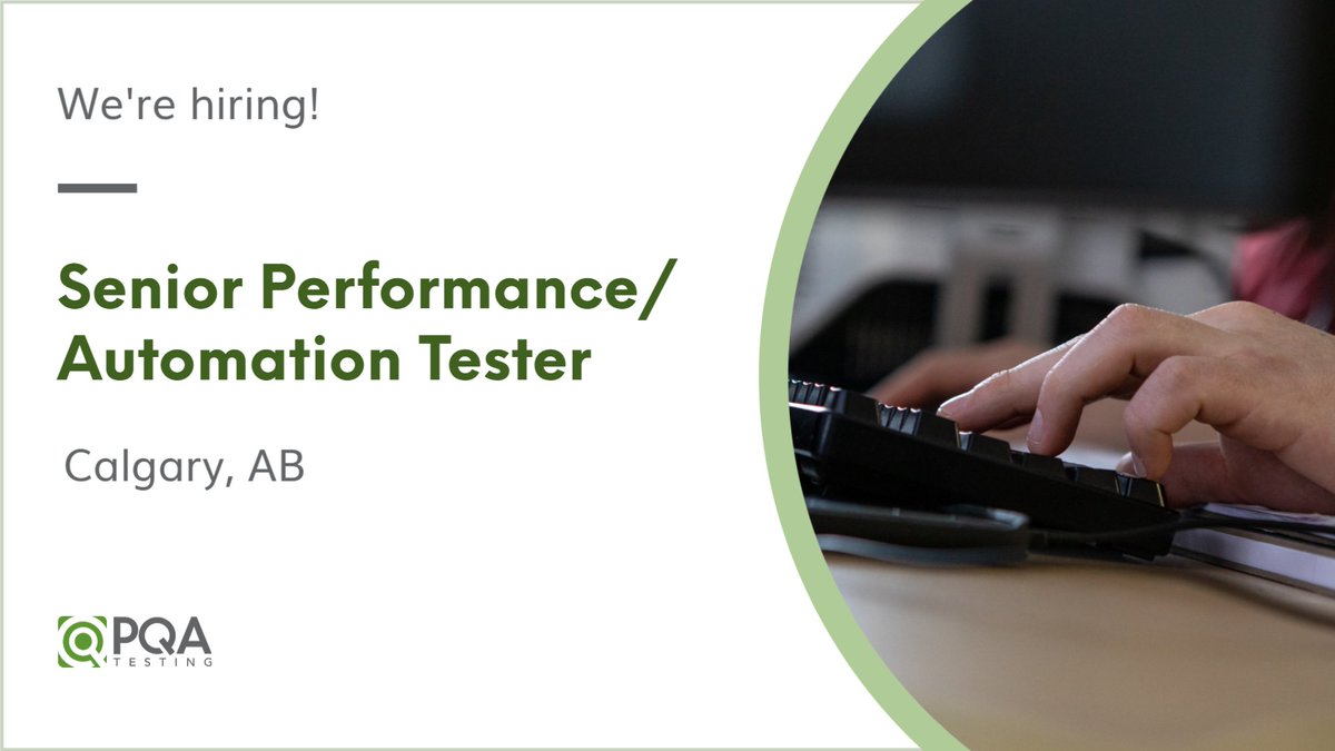 PQATesting's tweet image. Join a team that feels like family! We&apos;re looking for a Senior Performance/Automation Tester to be a part of our team in Calgary, AB. Find out more and apply here ➡ bit.ly/3jIYEYU