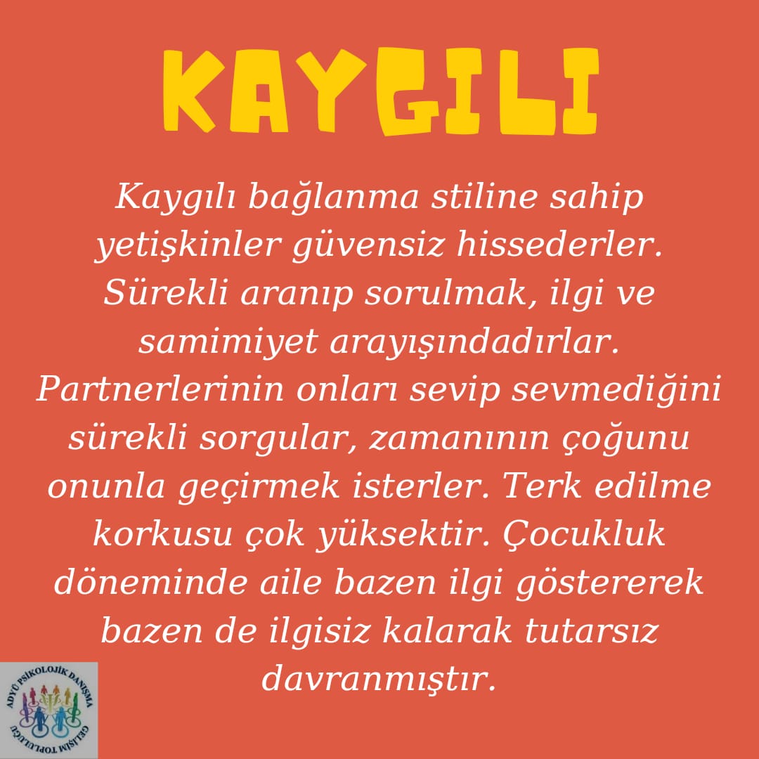 PdrAdyu's tweet photo. Birlikte Öğrenelim 🤔 serimizde bugün bağlanma stillerini ele aldı✅ Buyurun hep birlikte inceleyelim ↩️
➕
#BirlikteÖğrenelim #psikolojikdanışman #pdr https://t.co/try5fJu4bs