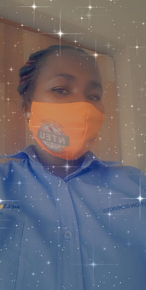 jaxfnel's tweet photo. Protection Services NTEU members at @MandelaUni say NO TO CORRUPTION!
#orangemaskfriday
#Corruption
#StopCorruption
#StateCapture
#nostaffleftbehind https://t.co/Jz68JSiAgx