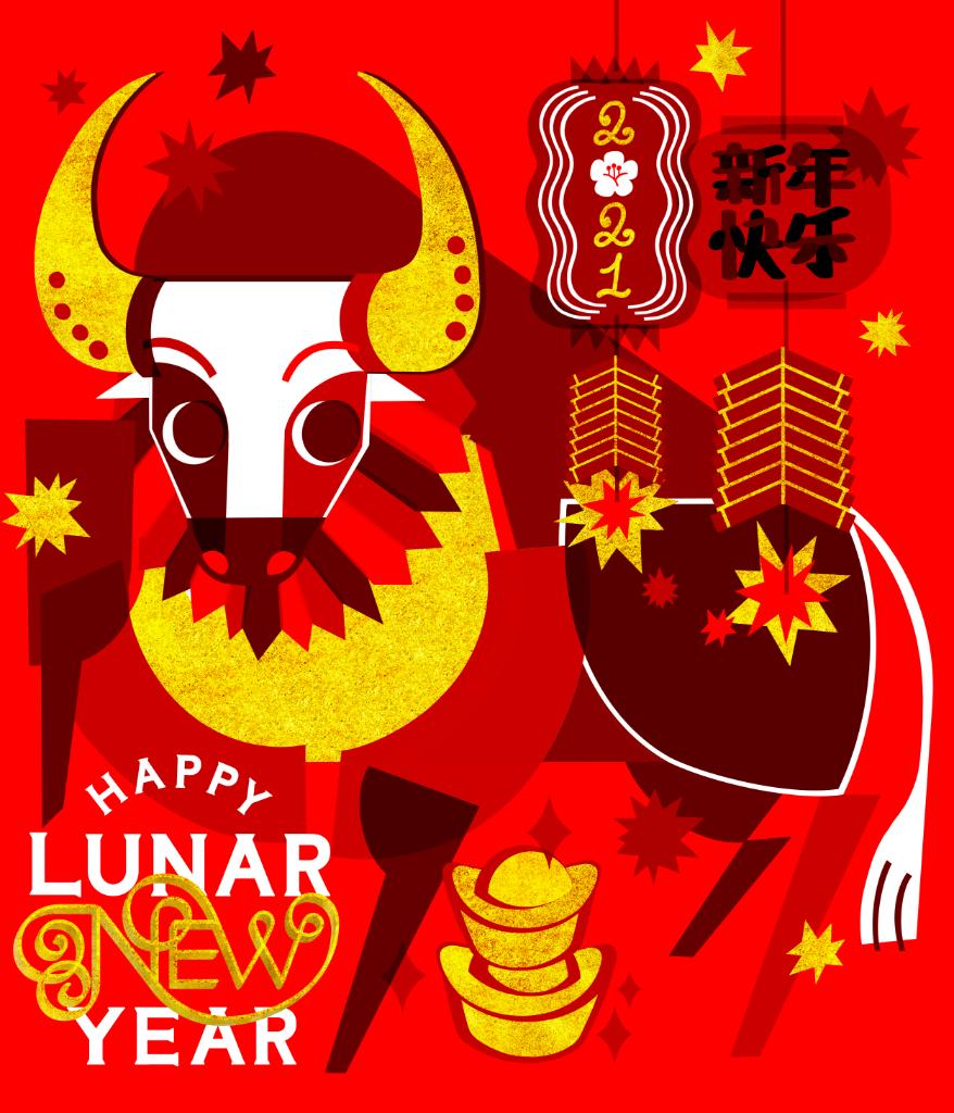 Happy #LunarNewYear! Wishing you good luck and fortune (and good health) in the Year of the Ox 🐂 #YearOfTheOx #LunarNewYear2021 #Bloomingdales