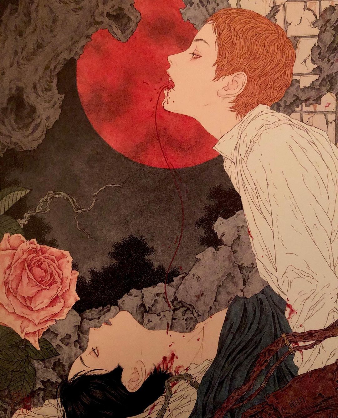 山本タカト　「夜の秘蹟」　Takato Yamamoto 山本タカト 「夜の秘蹟」 Takato Yamamoto