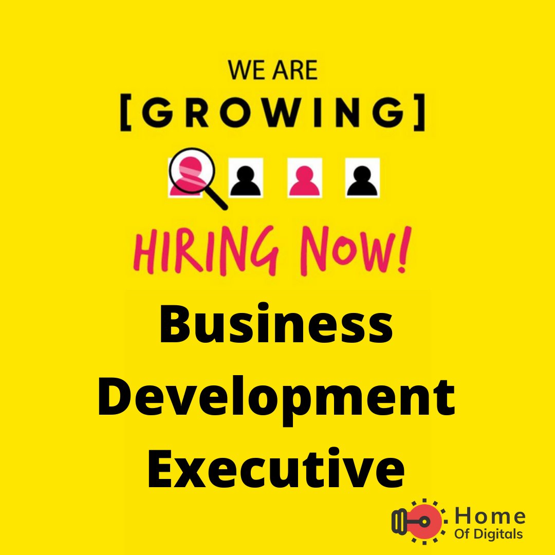 home_digitals's tweet photo. 🚨Openings Alert🚨
📢We are growing our team and we’d like you to be a part of it!
If you think you can hustle &amp; you’ve got the hunger to learn &amp; grow with us!

P.S: We are open to Remote Working :)
#hiringnow #jobsintech #jobsinindia #remoteworking #openings #hiring #recruitment https://t.co/A6mEwsDHgx