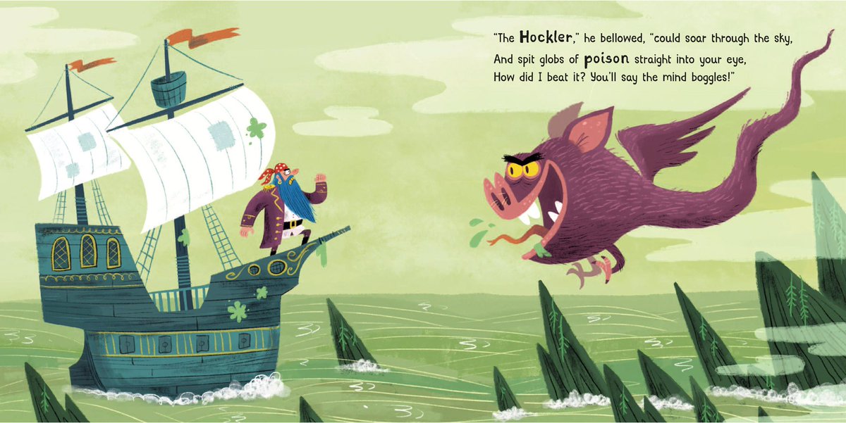 I stopped off on the return journey and had an email from Kim confirming they’d like to go ahead with my little pirate book. Get in there!Then in no time at all they brought the brilliant  @gorillustrator on board. Here’s his amazing sample for the book. 