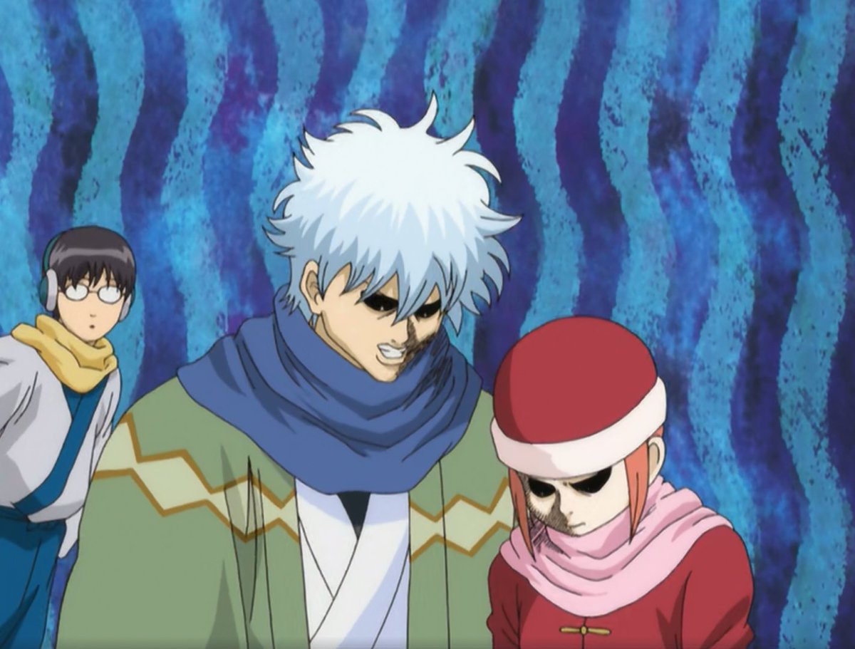 Going back to the main trio, Gintama does a really good job at characterizing them as individuals and as a group. The three of them have different upbringing and circumstances but they have in common this feeling of solitude (and the fact that they lost their parents, 1 or 2).