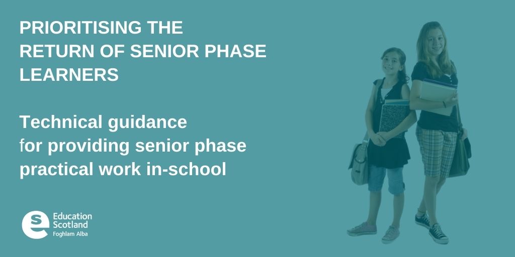 Guidance for local authorities and secondary schools on providing arrangements for small groups of senior phase learners to return to school from 22 February is now on our website bit.ly/3jQnzKk