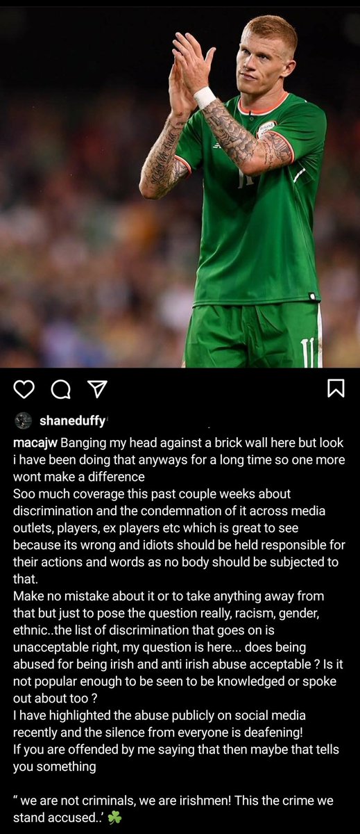 James McClean tweet media