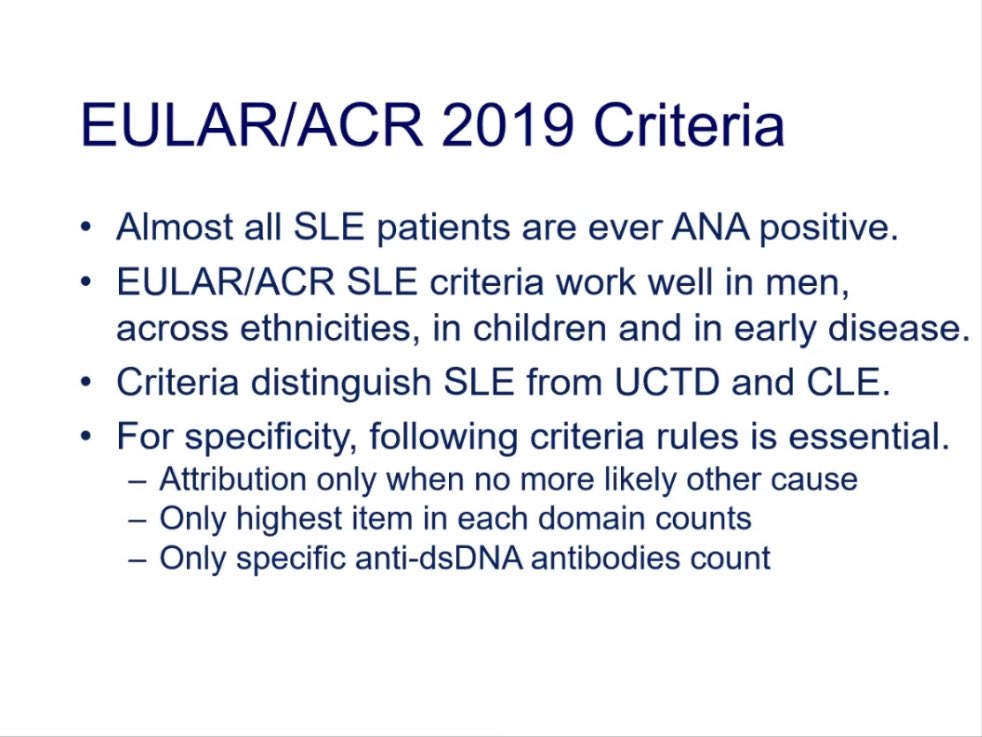 GEAS_SEMI's tweet photo. #23TenTopics 
#LES #Lupus
* Masterclass New classification criteria for #SLE 
Prof Aringer @Medizin_TUD

#EULAR / #ACR 2019 classification criteria #SLE

#SEMITuit @GEAS_SEMI https://t.co/NBqBWdaCss