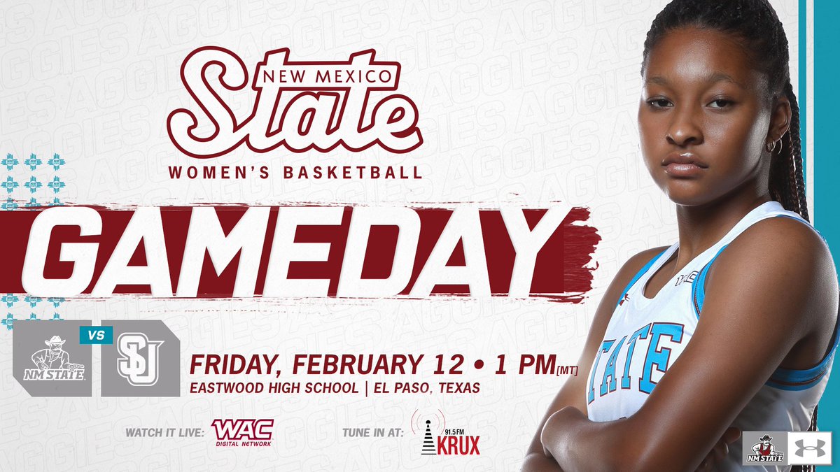 🚨GAMEDAY🚨

First game in the new place 👇

🆚: <a href="/su_wbb/">SeattleU WBB</a>
📍: Eastwood High School
⏰: 1 p.m. (MT)
💻: wacdigitalnetwork.com
📈: stats.statbroadcast.com/statmonitr/?id…
🎙️: <a href="/kruxfm/">KRUX 91.5 FM</a> | <a href="/tunein/">TuneIn</a>

#AggieUp