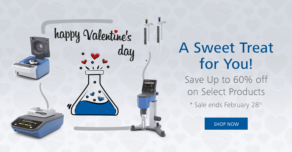 Spread the L💋VE, not the germs!😷 Shop our Valentine's Day Sale and save big on our #pipettes, #thermoshakers, #centrifuges and #viscometers! (🔗ika.com)

📍Sale valid for all USA and Canada customers through Feb. 28th, 2021
