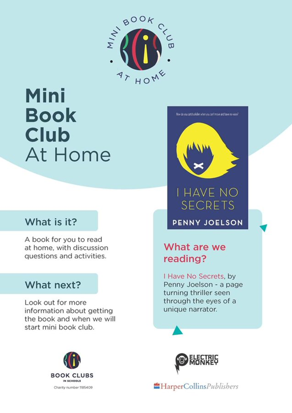 becket_lrc's tweet photo. We are delighted to be starting an online book club for Becket School students in Years 9 and 10. We'll meet to discuss the book via Google Meet every Wednesday from 3.30pm until 3:50pm. Our first meeting will be on February 24th. Email me at library@becketonline.co.uk to join. https://t.co/xcINxiQ1j2