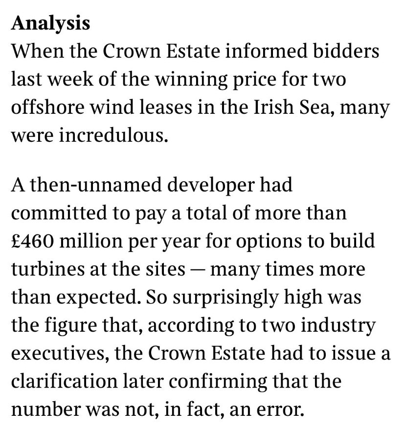 So it looks like they’re committed. Commitment doesn’t necessarily equal skill, talent, or expertise. Most recently, they shot the moon on bidding for offshore wind leases that the auction holder had to confirm the bid wasn’t a typo.