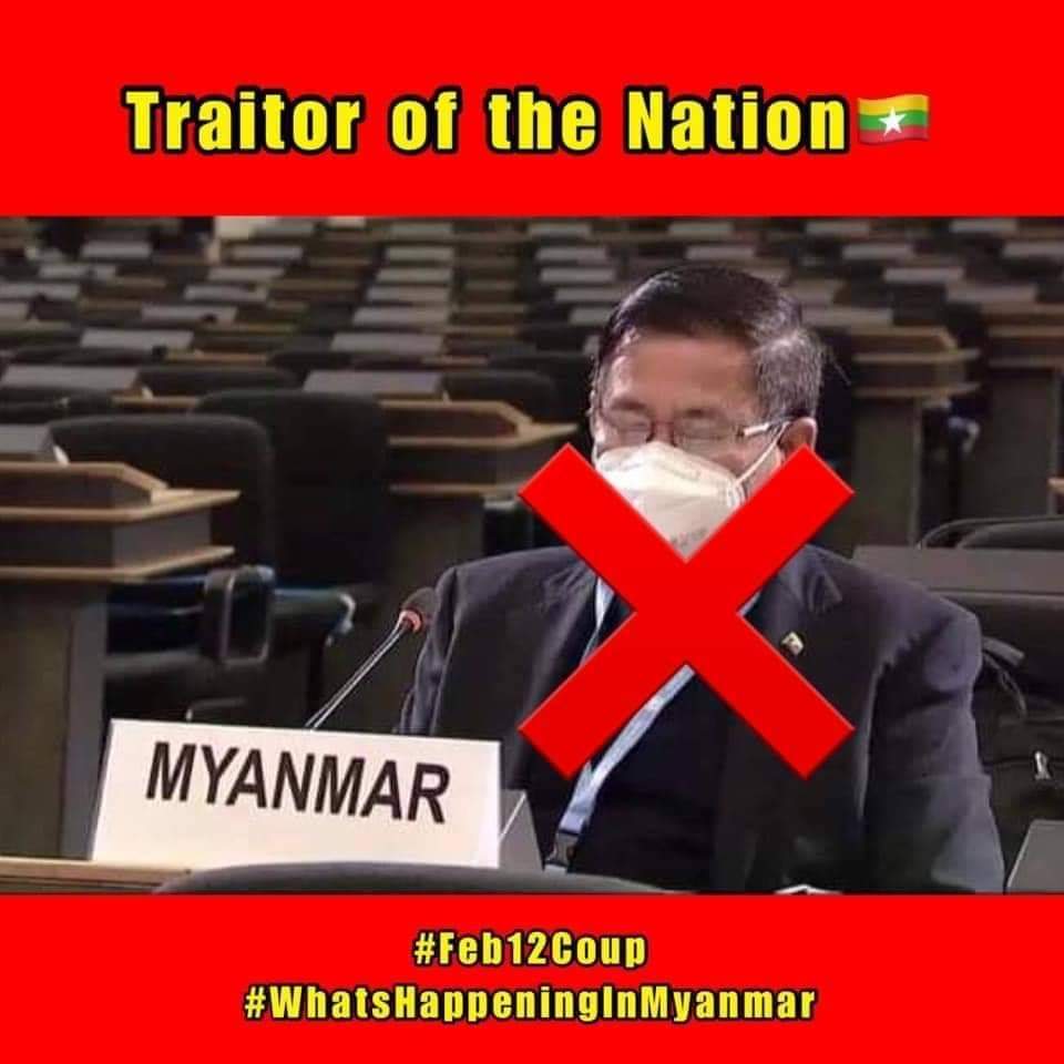 WuyiYuki's tweet photo. #FakeRepresentative 
#WhatsHappeningInMyanmar 
Traitor of the nation myanmar https://t.co/Rn7IWZPCEX