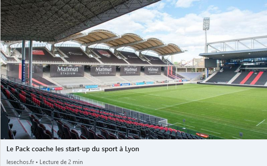 💬Relais #Presse 
<a href="/LesEchos/">Les Echos</a> écrit sur Le Pack et évoque les 7 thématiques du programme #Sportsanté et #nutrition, #fanexpérience, #SmartAéna, #eSport, #Sporthandicap, #Performance, #sécurité, #BigData 

A relire sur bit.ly/2NiGTUm

Candidatez sur  bit.ly/3pfpXev