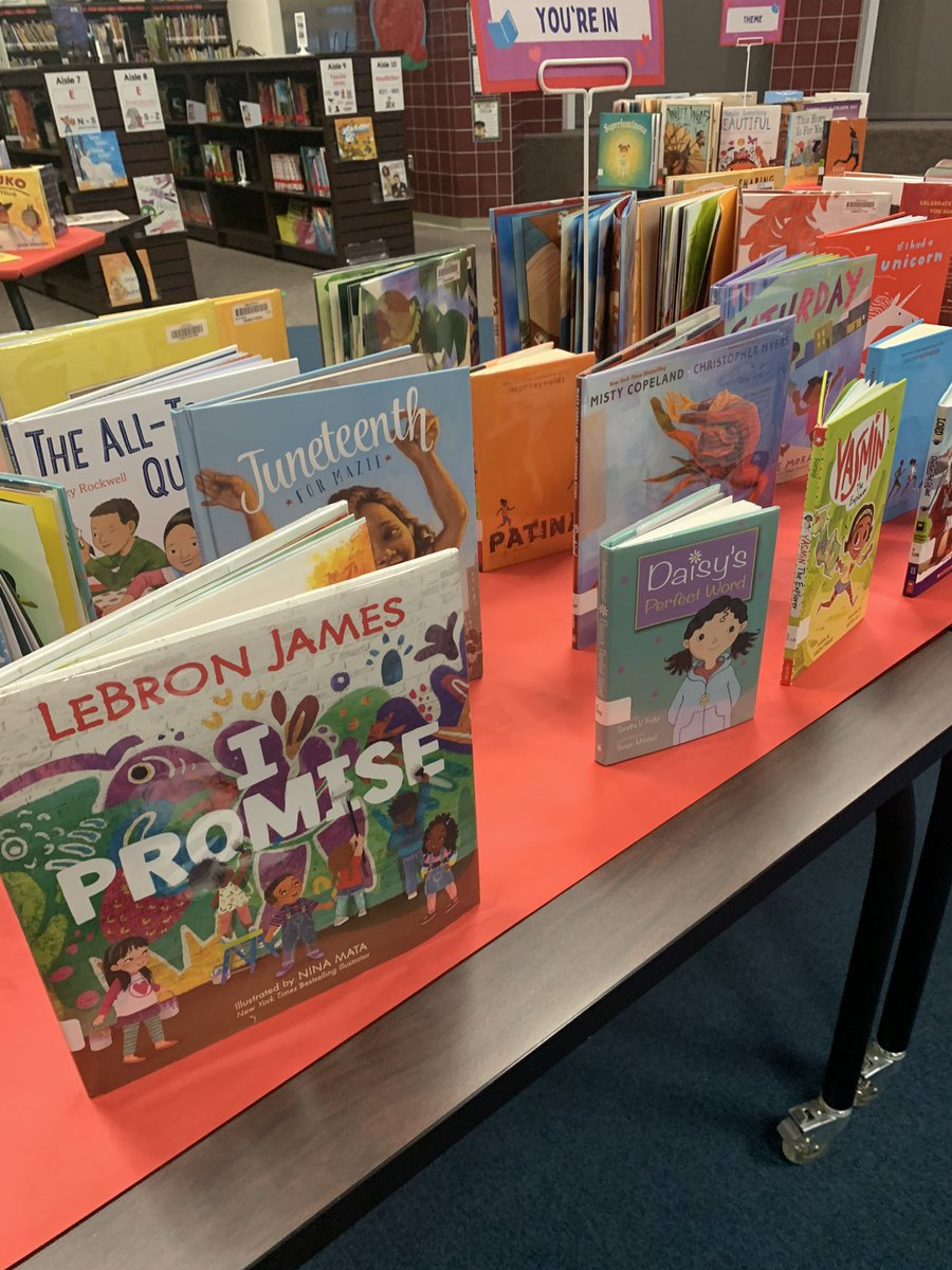 PrincipalElse's tweet photo. Celebrating amazing authors during the @Hosp_Library “Love the Skin You’re In” Sip and See!  @friscoisd @friscolibrary @KingJames @IPROMISESchool @ChelseaClinton https://t.co/RldzR3k7sb