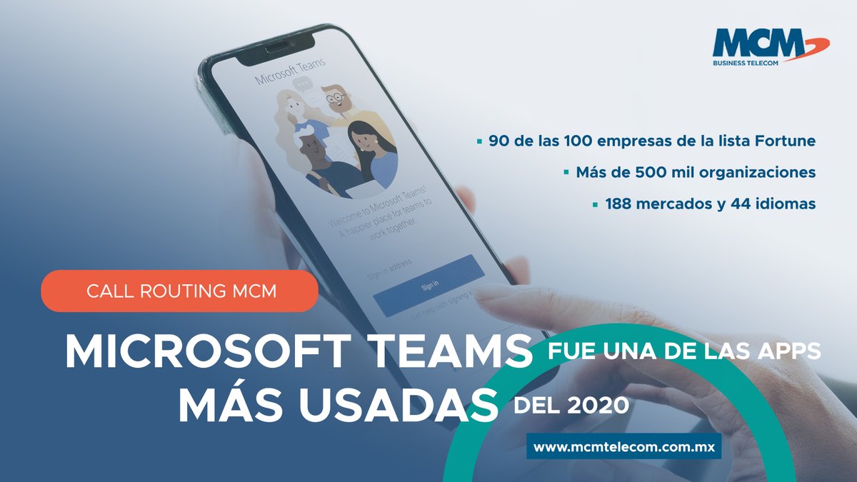 Si en tu empresa ya usan Microsoft Teams, libera su potencial completo y conviértela en una herramienta completa de Comunicaciones Unificadas. Une a tus colaboradores y usuarios externos en una misma plataforma: bit.ly/3a7ENQ7