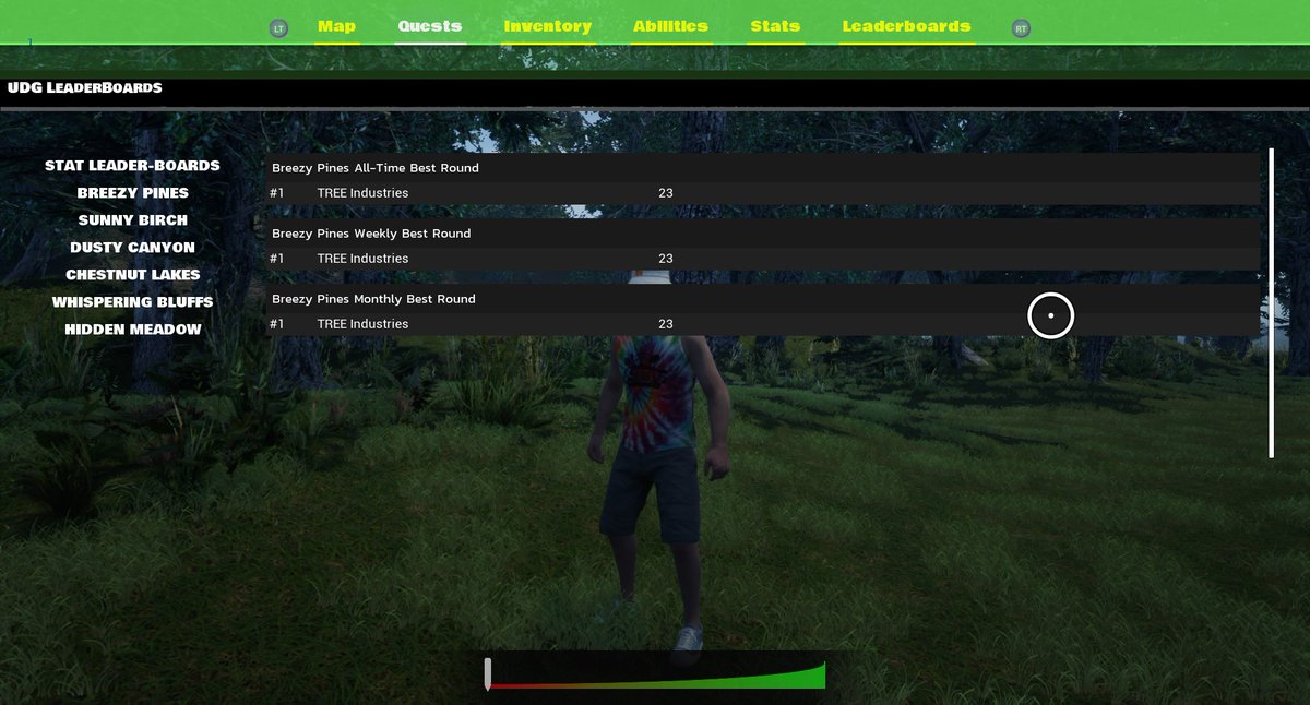 TREE_Industries's tweet photo. Just about done setting up best score leader-boards for every course in Ultimate Disc Golf which will be included in the next release. π #discgolf #Frolf #discgolfgame #indiegame #indiewatch #indiegamedev #indiegaming #sports #golf https://t.co/wschGBb44S