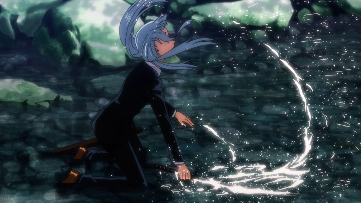 The fight between Miwa & Maki is a pure demonstration of sakuga and ingenious tactics