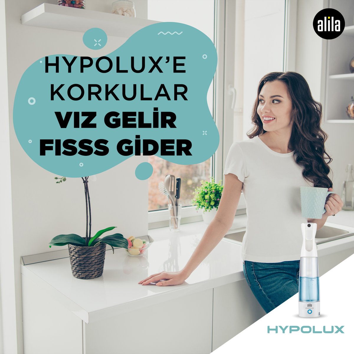İçinizi rahat ettirecek bir hijyen için %100 doğal içerikli Hypolux'ü kullanın, korkular vız gelsin, fısss gitsin.✨

#Alila #Hypolux #VızGelirFısGider #Hijyen #Dezenfektan