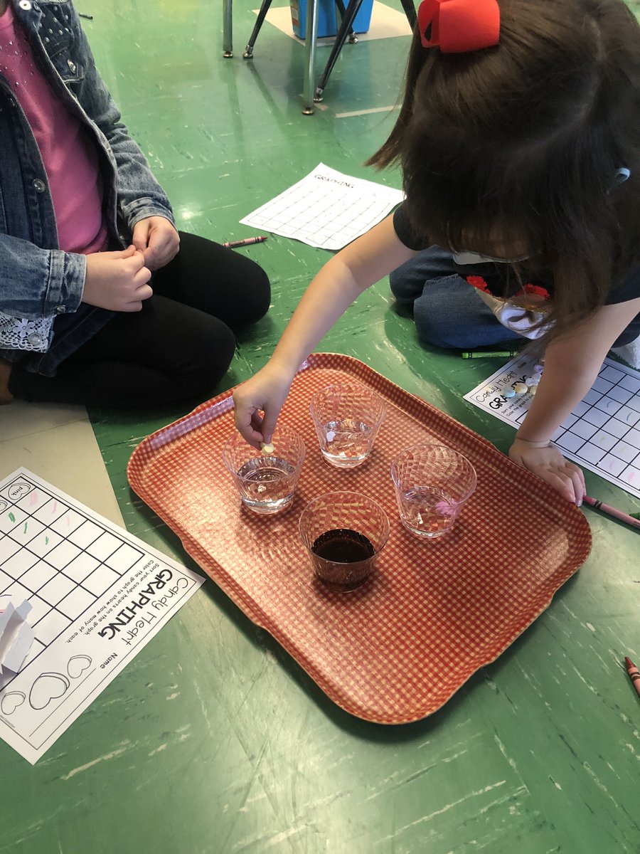 caitlinreyers10's tweet photo. #valentinesday celebration in #Kindergarten included some math and science with candy hearts! https://t.co/sJlpqBrdMa