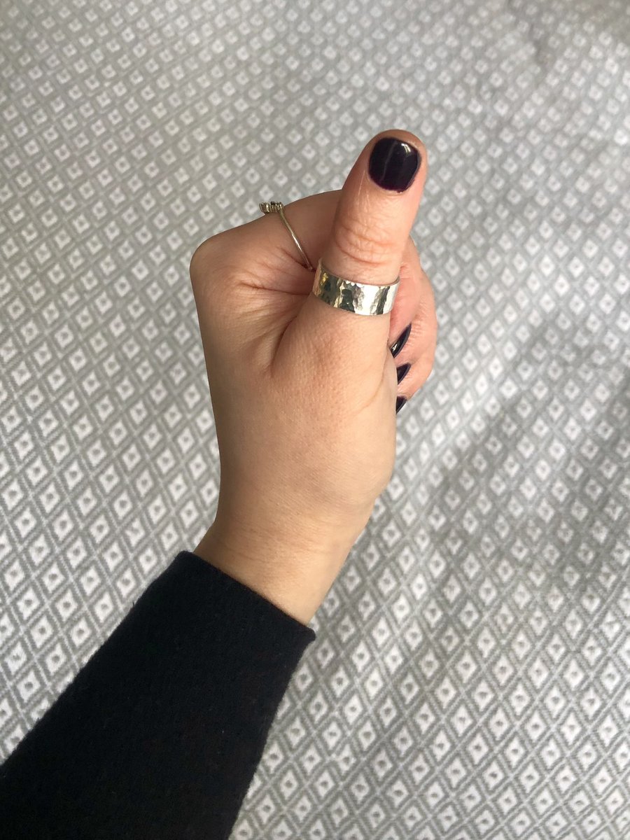 Aliceameliab's tweet photo. @Siwan_Medi the collection is growing! I’m in love, you clever clever girl 🌈😍 #silver #hammeredsilver #jewellerydesigner #sisterfromanothermister https://t.co/5FDDXQYfff