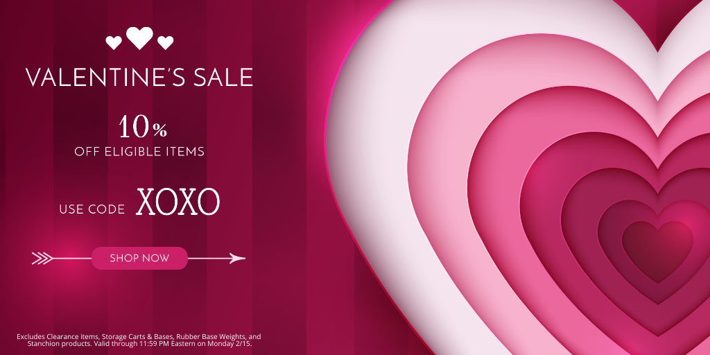 PipeAndDrapeOn's tweet photo. #Love is in the air! Celebrate #ValentinesDay with extra savings on 100s of items in our store!

Enter code XOXO at checkout for 10% off all eligible items at https://t.co/nuzk9Dncqj

#PipeAndDrape #Backdrops #BackdropKits #RoomDividers #RoomPartitions #Weddings #Decor #Drapes https://t.co/8hzZ7alynh