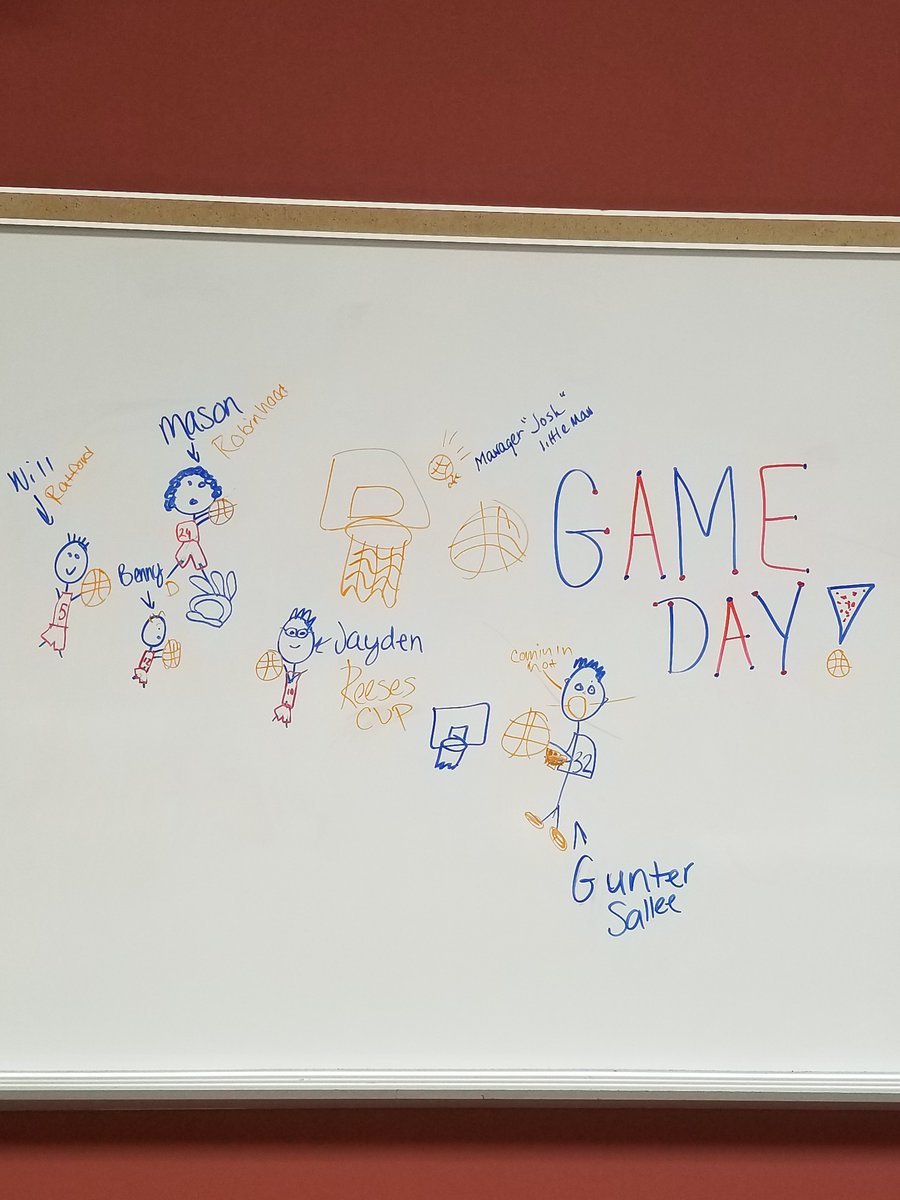 Way too funny not to share! It's Game Day as our Boys Basketball team battles Eastern tonight @ Eastern! When you walk into your a.m. classroom to find some comical Criminal Justice students (Jaleigh &amp; Kenz) have renamed your starting 5!😂🏀#PantherBasketball#PantherPride