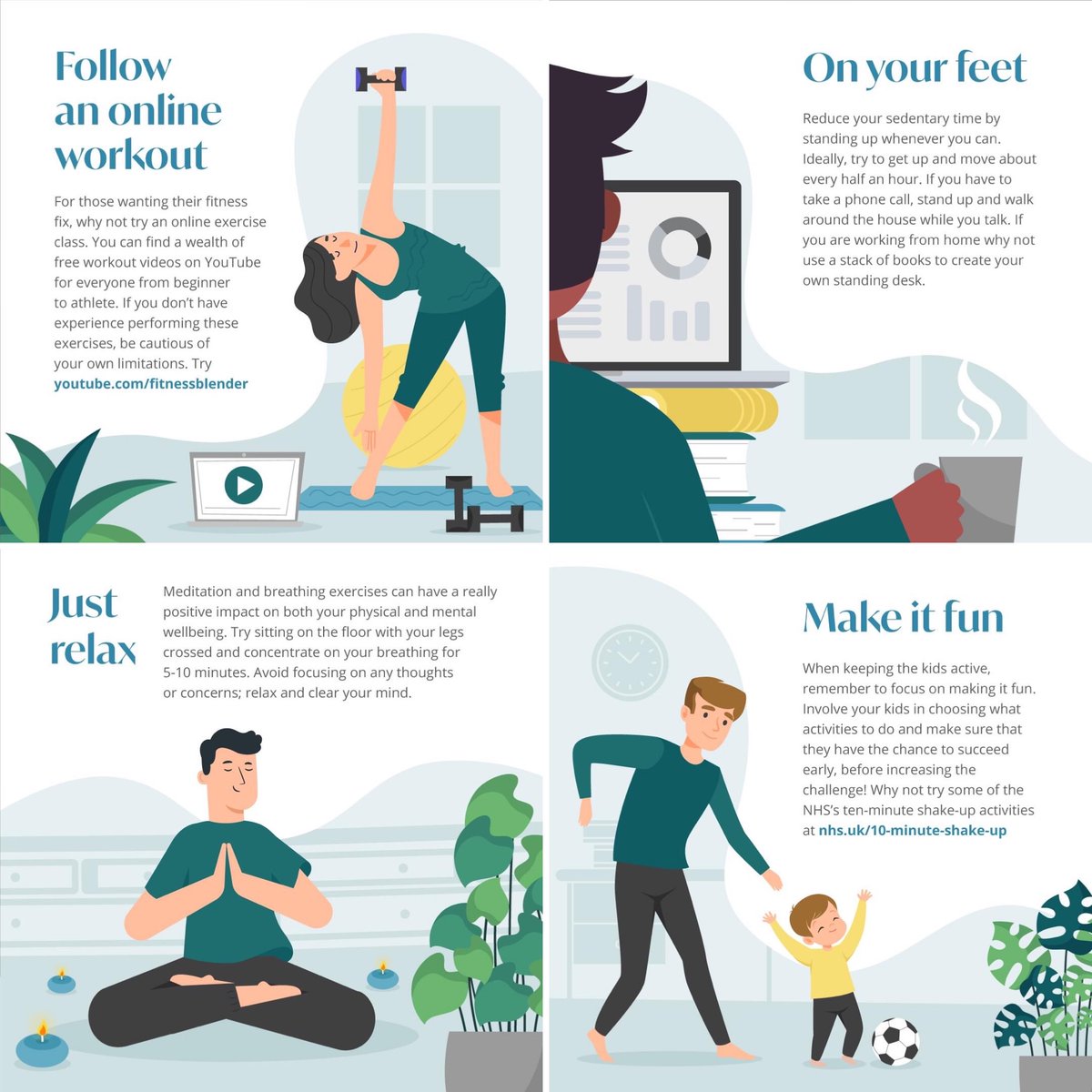 It’s important to keep active during self-isolation (or while generally indoors) not only for the health benefits but to reduce stress and improve mood. <a href="/healthimprovegg/">The Health Improvement Commission for Gsy and Ald</a> has complied a wealth of resources to keep you moving: healthimprovement.gg/services/be-ac… #StayActive #GuernseyTogether