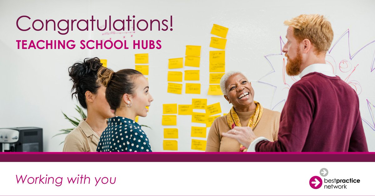 bestpracticenet's tweet image. Congratulations to the newly appointed #TeachingSchoolHubs! These hubs will play a critical role in supporting the development of teachers and leaders across their community of schools. We are proud to have supported 24 successful hub bids. bestpracticenet.co.uk/news/congratul…