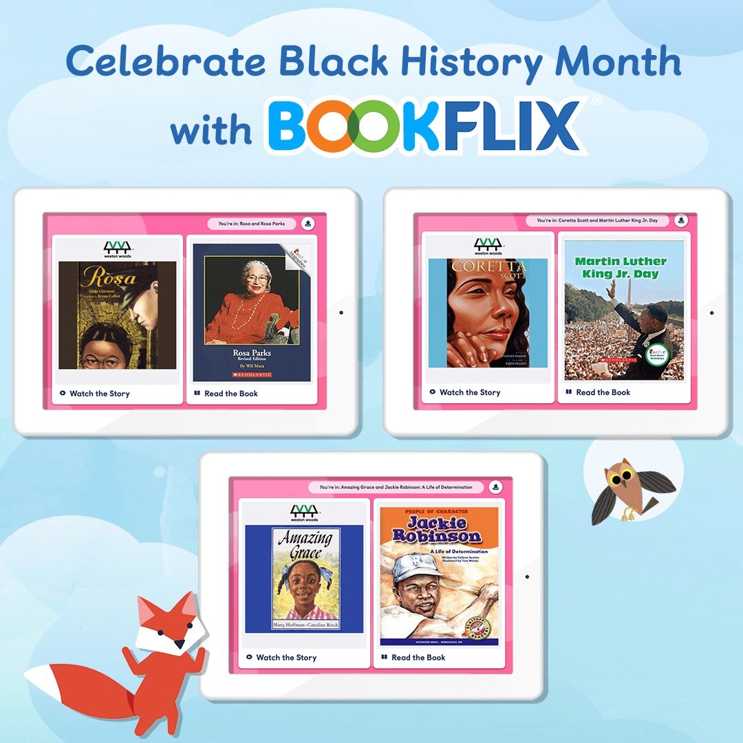 infohio's tweet photo. ❤️ “Memories of our lives, of our works and our deeds will continue in others.”
👧🏾 Celebrate Black History Month and learn about Rosa Parks.
📖 Share her inspiring story with your students using eBooks from BookFlix.
⬇️ Discover how to teach with BookFlix.
https://t.co/nIjPkFWx8l https://t.co/r9G2LZyIM3