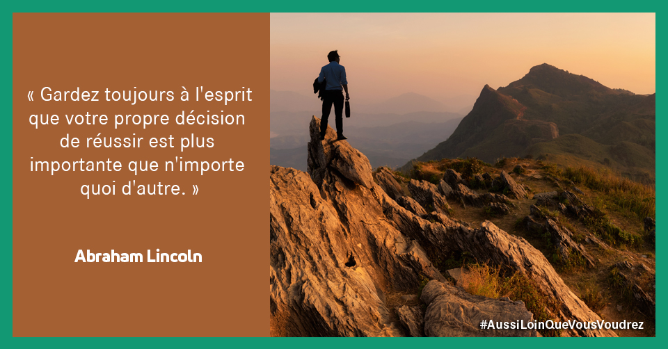 [CITATION] « Gardez toujours à l'esprit que votre propre décision de réussir est plus importante que n'importe quoi d'autre. » Abraham Lincoln #citation #sefaireconfiance #reussir #entreprendre #forcementale #quote #lincoln #CitationDuJour #croireensoi #confiance #persuasion