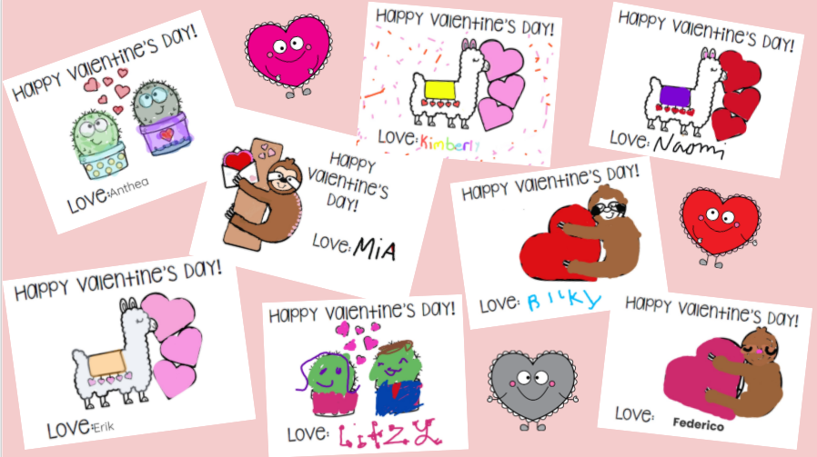 Valentine celebrations sure look different this year. I still think our virtual valentines came out nicely! Ss decorated a valentine in Seesaw that I then collected and shared with the class. We took turns sharing something we love about each other. ❤ <a href="/CBGrovelandEl/">Groveland Elementary</a>