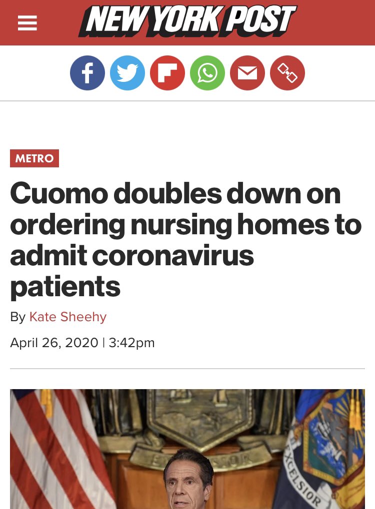 And I should’ve included the great work that NY Post did in holding Cuomo’s feet to the fire, both from their reporters and from their editorial board. Here are just a couple of examples.