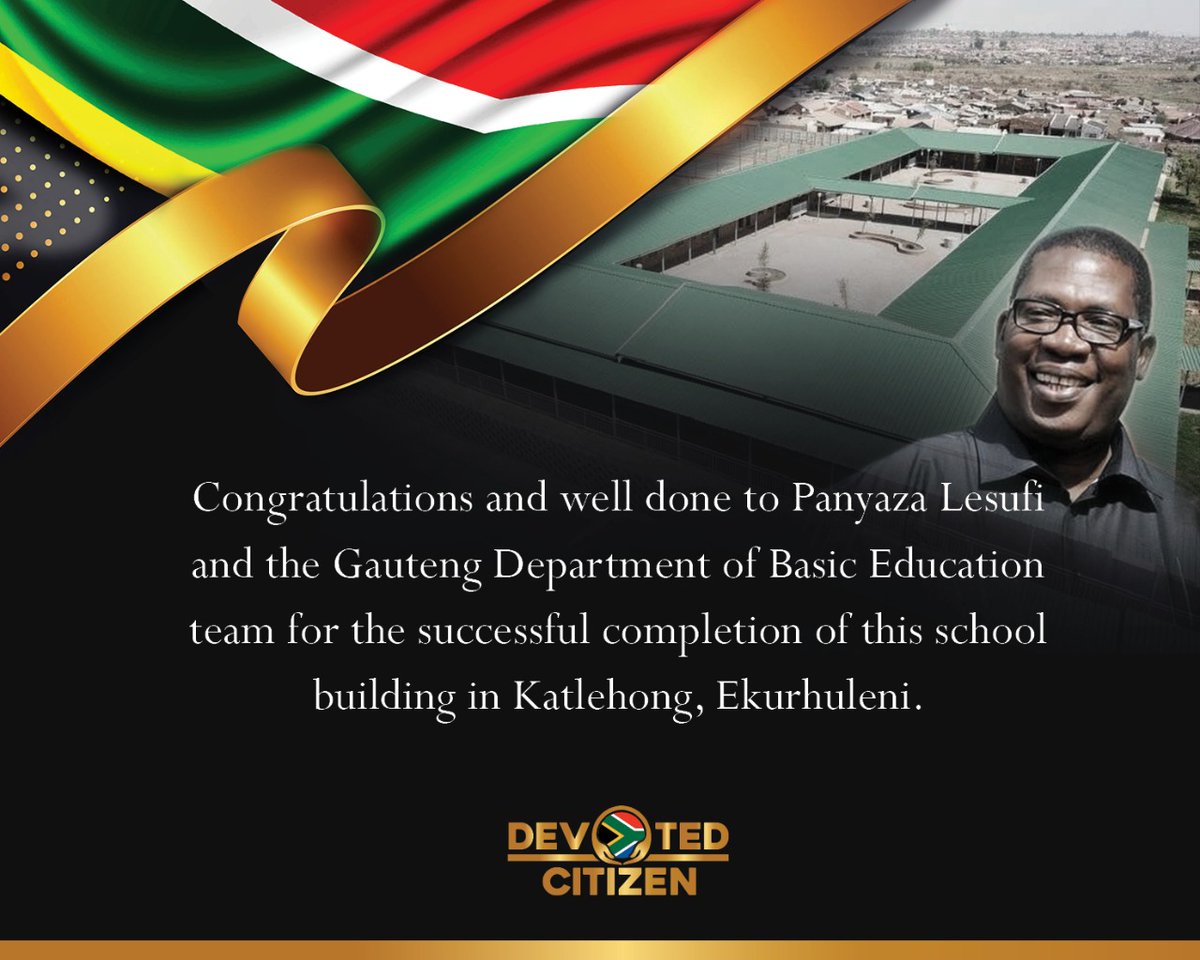 mathebula_chris's tweet photo. Well done @Lesufi and Gauteng
@DBE_SA @ElijahMhlanga
#Devotedcitizens look after public facilities. The ball is in your court Katlehong. https://t.co/ANQxxSV7wl