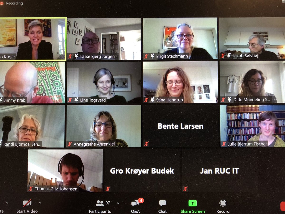 TAK FOR I DAG!

Stort tak til paneldeltagerne og alle der så med! Webinaret bidrog med mange gode perspektiver på, hvordan praksisnær forskning kan bidrage til feltet.  

Brænder du inde med noget, så skriv gerne en kommentar.

God Weekend! 
#cediflive