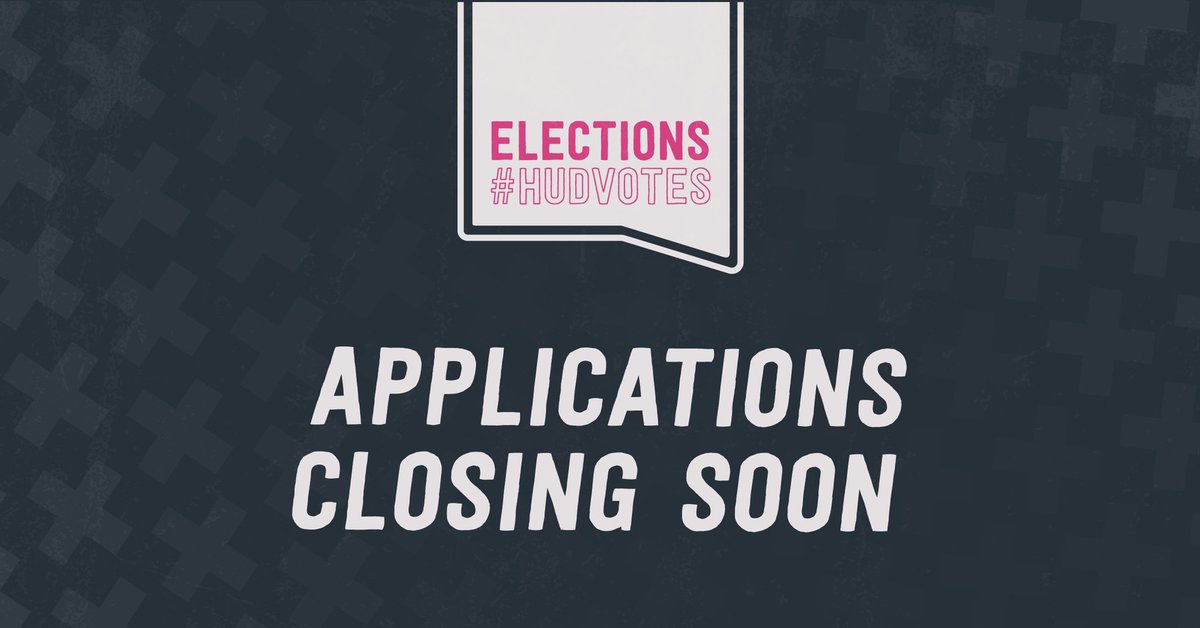 HuddersfieldSU's tweet photo. Do you want to create positive change for students? There still time to apply for Elections! 
Applications close in 1 hour, we can’t wait for the campaigning to begin... 🥳

Follow the link below and send in your form by 5pm to make a difference.

https://t.co/nYGTZBSfrJ https://t.co/9Sq1WhR4li