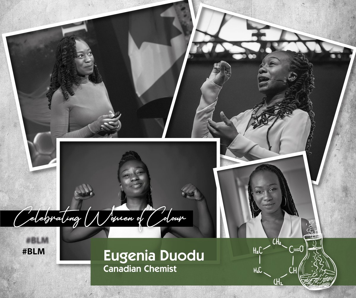 Eugenia Duodu is a Canadian chemist and the CEO of Visions of Science Network for Learning. She currently takes part in several activities to improve science literacy and thus allow youth to unlock their potential. #BlackLivesMatter #BIPOC #WomenOfColour