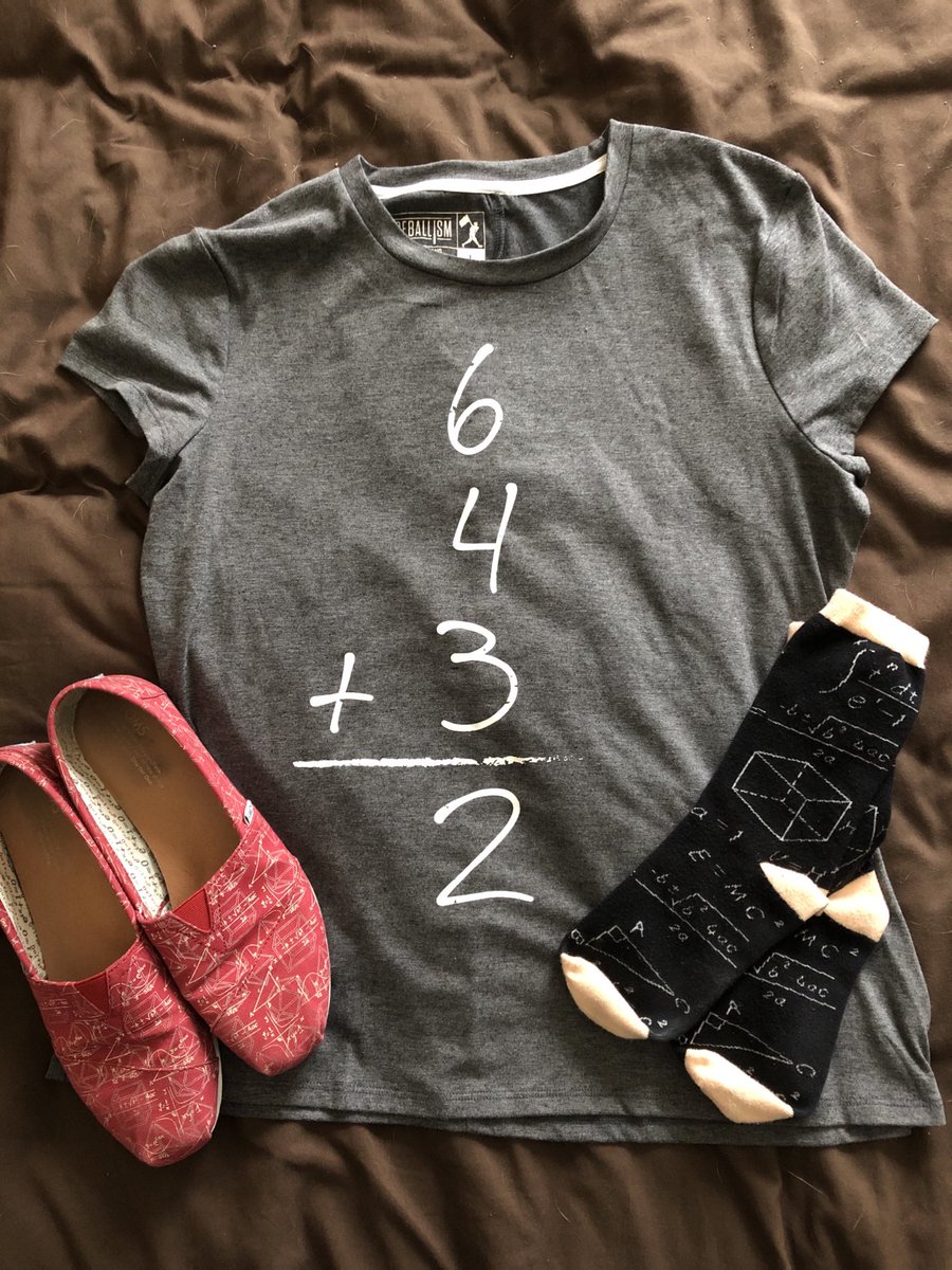 BayleyKP's tweet photo. Today’s #FridayMathShirt was a gift from two of my dearest friends. Took me a minute (okay maybe longer 😉) to figure it out, not gonna lie... Here’s a hint: I was going to wait til the season started, but got impatient. ⁦@WeAreOneRPA⁩ can you figure it out? https://t.co/UAwRrFzlKf