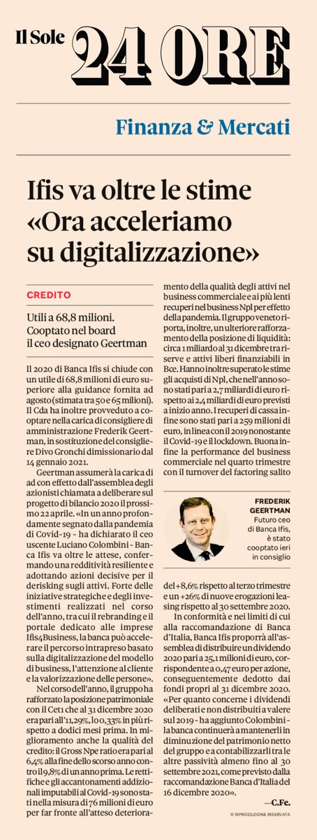 rafzing's tweet photo. Ecco cosa intendo per essere “al servizio” delle imprese. Da marzo 2020, abbiamo affrontato uno scenario nuovo, con coraggio. Abbiamo dedicato tutte le nostre energie ai clienti, garantendo tempi rapidi, risposte chiare e soprattutto credito.  #Ifisteam #risultati2020 https://t.co/FikpK9XFYK