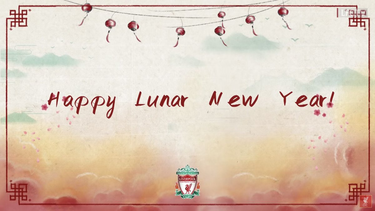 Happy Lunar New Year, to our friends and partners celebrating. The path to a brighter and more prosperous new year is a team effort, captured elegantly in this greeting by Liverpool Football Club. Gong Xi Fa Cai, wishing everyone much peace and prosperity. youtube.com/watch?v=3D8RkJ…