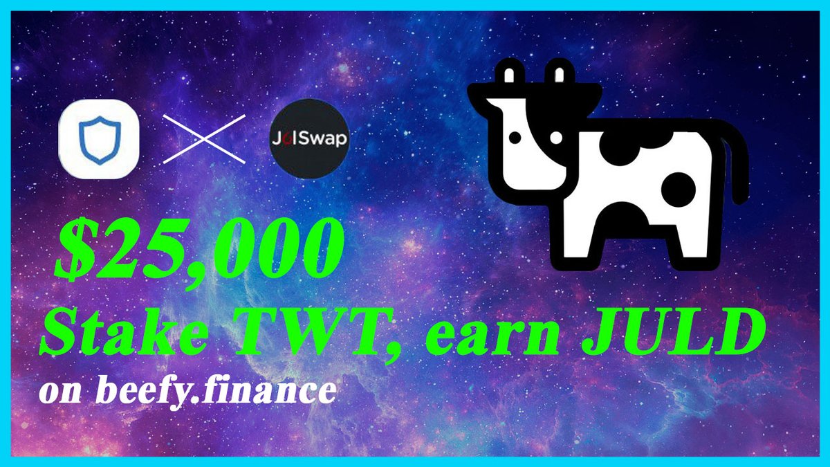 NEW TWT STAKING. How to stake #TWT  and earn JULD on beefy.finance 

<a href="/TrustWalletApp/">Trust Wallet</a> <a href="/beefyfinance/">Beefy</a> <a href="/JulSwap/">JulSwap DAO</a> 

youtu.be/YPVwgTQ6xTc