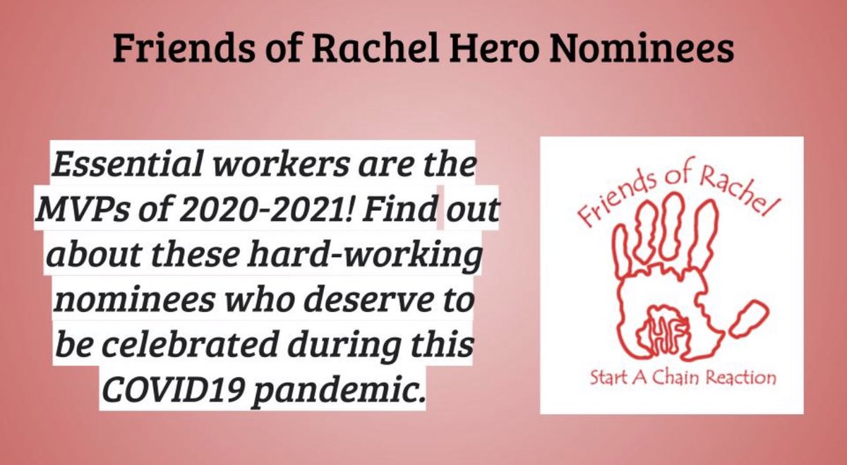cathymcfred's tweet photo. Our FOR Hero Nominees. Thank you to everyone who participated in our giveaway. ❤️ https://t.co/8lG0AZH96w