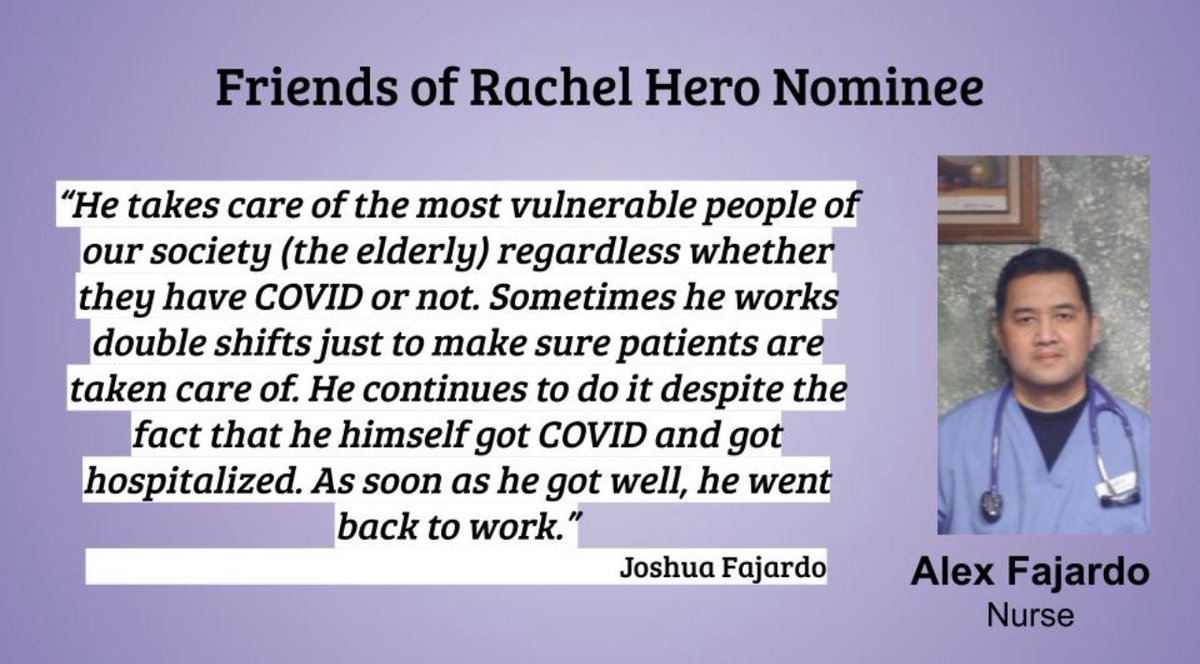 cathymcfred's tweet photo. Our FOR Hero Nominees. Thank you to everyone who participated in our giveaway. ❤️ https://t.co/8lG0AZH96w
