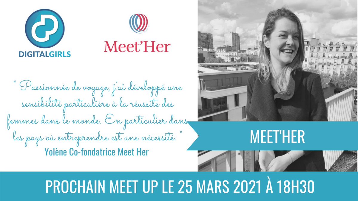 DigitalGirlsFr's tweet photo. Persuadée que l’entrepreneuriat féminin est un levier de croissance économique majeur, Yolène a entrepris un voyage à la rencontre des femmes qui créent leur entreprises dans le monde.
Découvrez @MeetHerWorld lors du #onlinemeetup du 25 mars à 18h30 https://t.co/Ad6rMUNCHl https://t.co/c34GHrDP3w