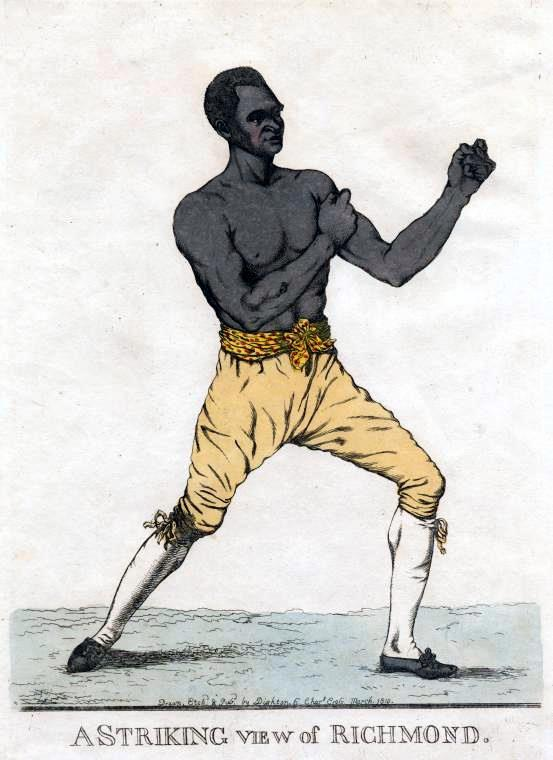 Bill Richmond was a famous British boxer (born originally in New York). He trained originally as a cabinet-maker, lived in Yorkshire with his Yorkshie wife Mary Dunwick. He was the subject of racial prejudice and fought back after several racial attacks.