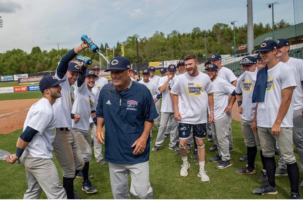 R_Myers2's tweet photo. Hello &amp; happy opening day @CatawbaBaseball!! See if someone can make this man smile like this.. I bet not yet — but SOON 🙂 #LFG https://t.co/8ELORsmRUA