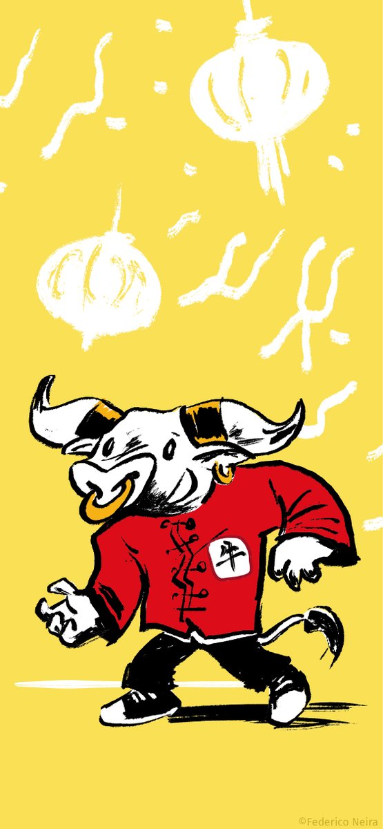 Check out new work on my <a href="/Behance/">Behance</a> profile: "2021 year of the ox cartoon" be.net/gallery/113392…