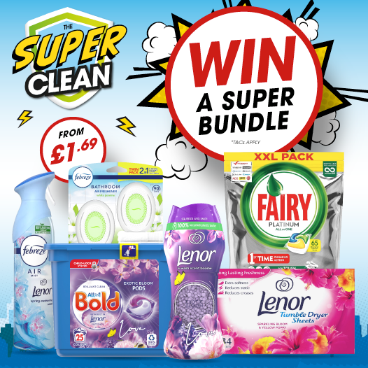 bmstores's tweet photo. 🦸 #COMPETITION TIME🦸

We've teamed up with P&amp;G AND #MrsHinch to give away a SUPER bundle of cleaning goodies!! https://t.co/fao4xL4yCs

For your chance to #WIN, simply FOLLOW US, RT &amp; COMMENT "WHICH" room you clean the most!

Competition ends 9am 19/2/21 https://t.co/YLazNZYW80