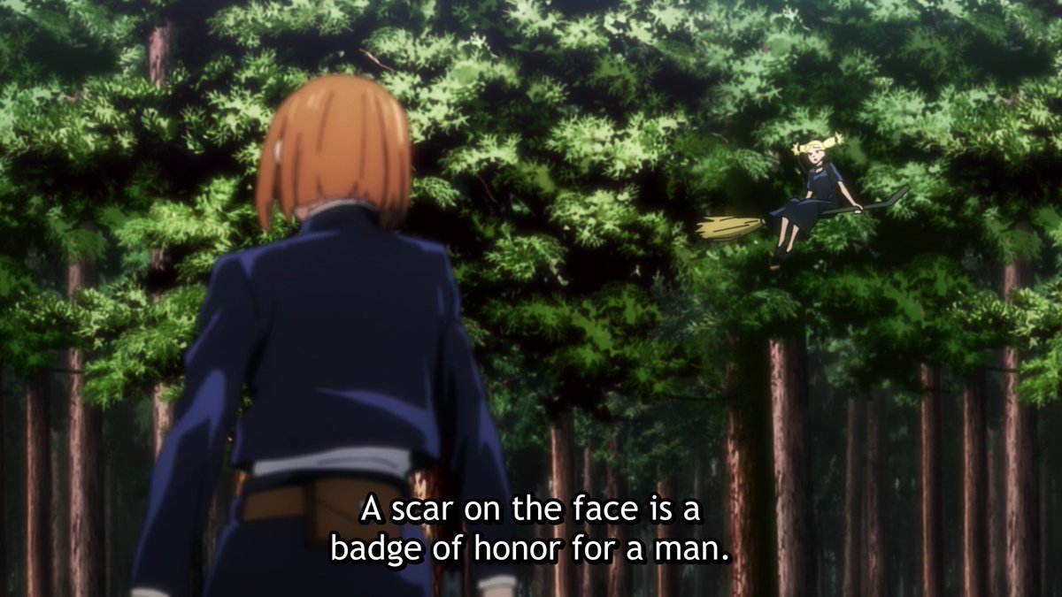 Then Momo tackles the matter of scars and their meaning for Jujutsu sorcerers, the difference between women & men.A point I'll talk about in more detail in a manga spoiler section at the end of the thread