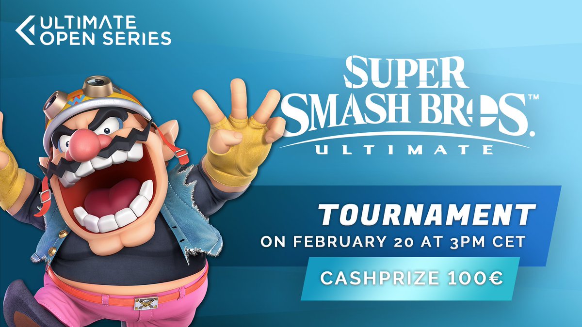 UOS_Tournament's tweet photo. UOS Super Smash Bros Ultimate Tournament #4
Our SSBU tournament is now open for the EU players !
🗓️20/02/2021
🕒3pm CET
🏆100€
🇪🇺 EU
Registration: https://t.co/omnGQ4BC2l
Discord: https://t.co/hUsU5BW3CG
#UOS #SuperSmashBrosUltimate #UOSSSBU https://t.co/93xjzyPKpT