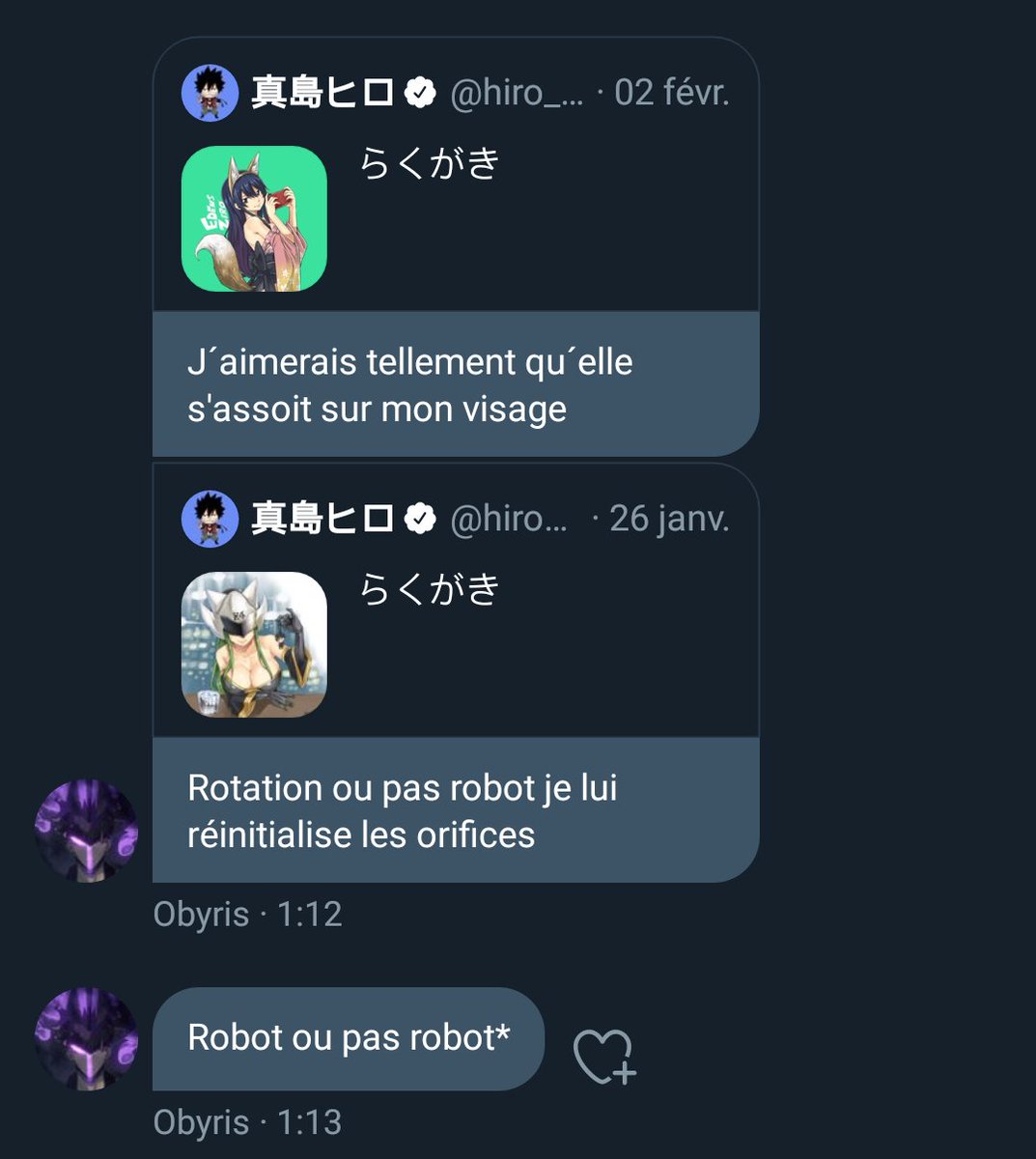 Toute cette argumentation pour une blague c'est terrible (premier screen)